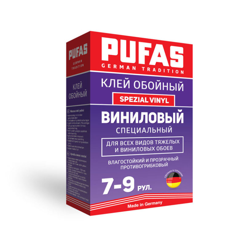 PUFAS клей обойный Виниловый Специальный Spezial Vinyl 7-9рул-225гр